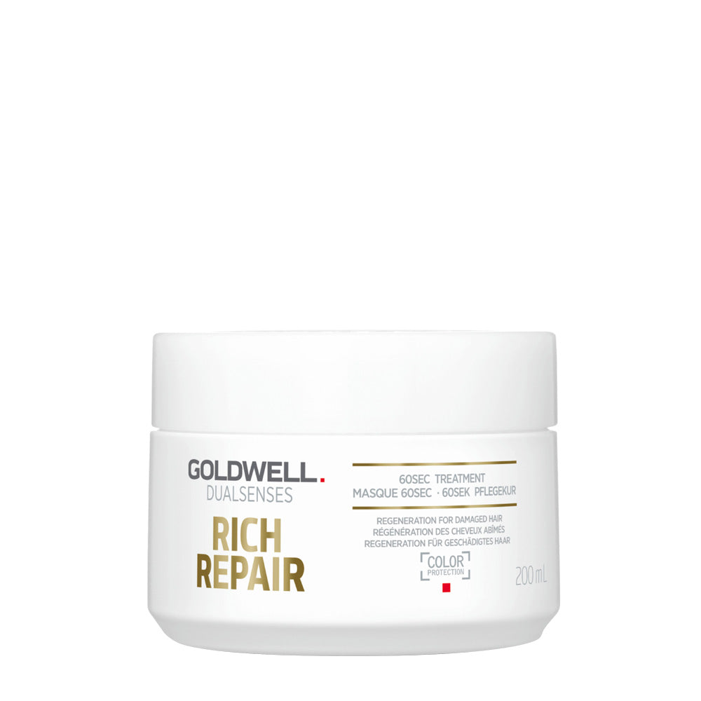 Goldwell Dualsenses Rich Repair Restoring 60Sec Treatment 200ml - trattamento per capelli secchi o danneggiati [all]