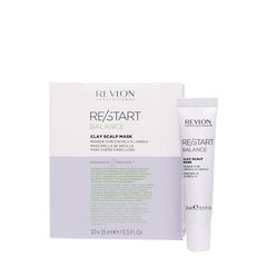 Revlon Restart Balance Clay Scalp Mask 10x15ml - mascarilla de arcilla purificante para el cuero cabelludo