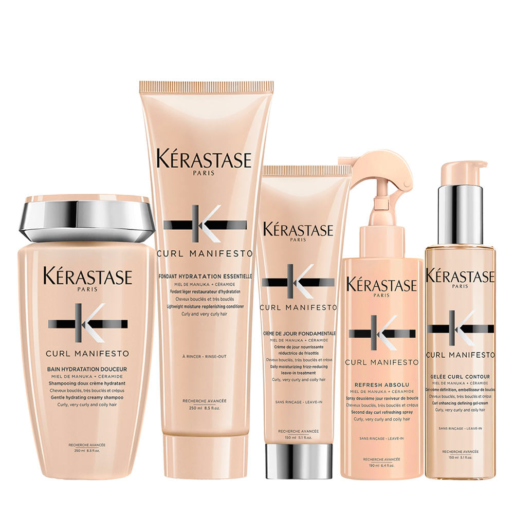 Kerastase Curl Manifesto Shampoo 250ml Conditioner 250 Cream 150ml Spray 190ml Gel 150ml [all]