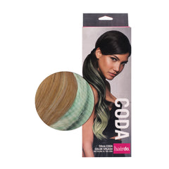 Hairdo Cola Color Splash Ginger Blonde / Light Green 58cm - cola verde claro sobre rubio medio