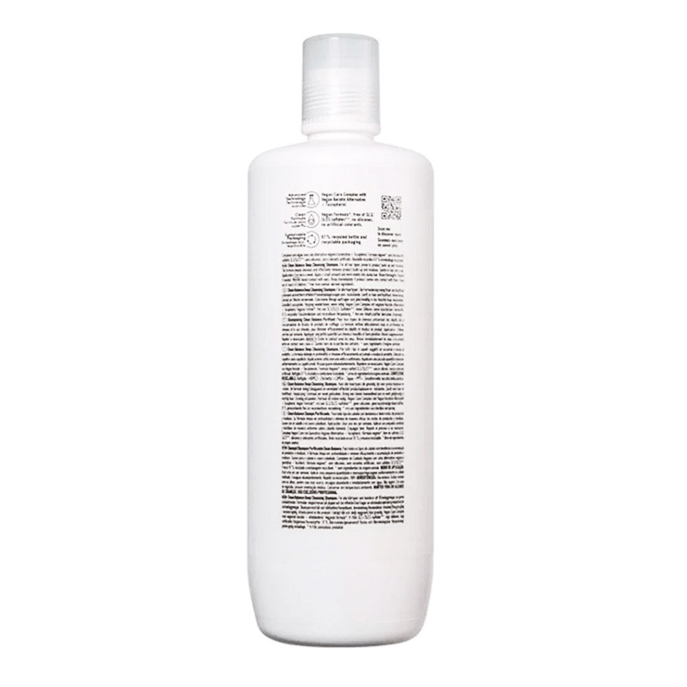 Schwarzkopf BC Bonacure Clean Balance Deep Cleansing Shampoo Tecopherol 1000ml - shampoo detersione profonda [all]