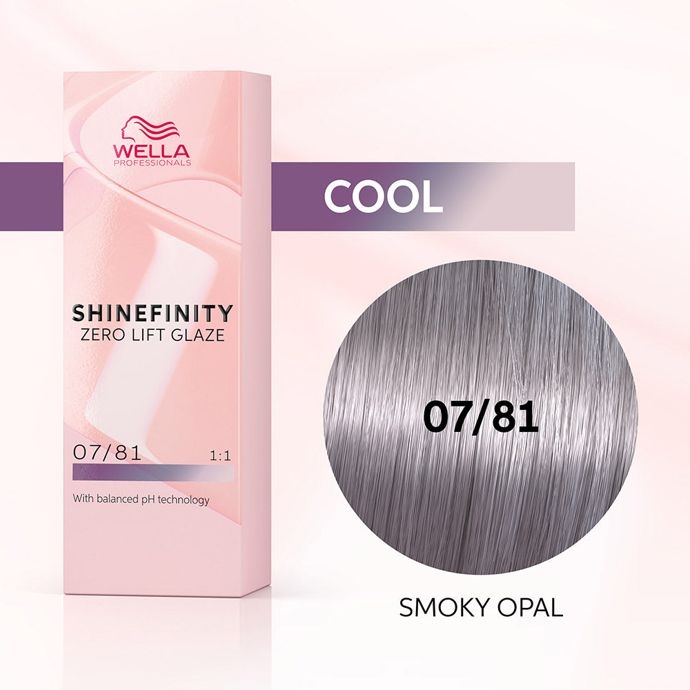 Wella Shinefinity Smoky Opal 07/81 Biondo Medio Perla Cenere 60ml - colore demi-permanente [all]