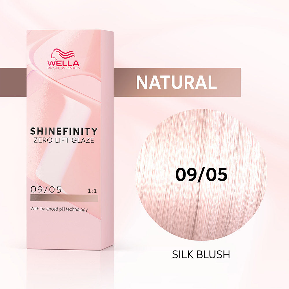 Wella Shinefinity Silk Blush 09/05 Biondo Chiarissimo Naturale Mogano 60ml  - colore demi-permanente [all]