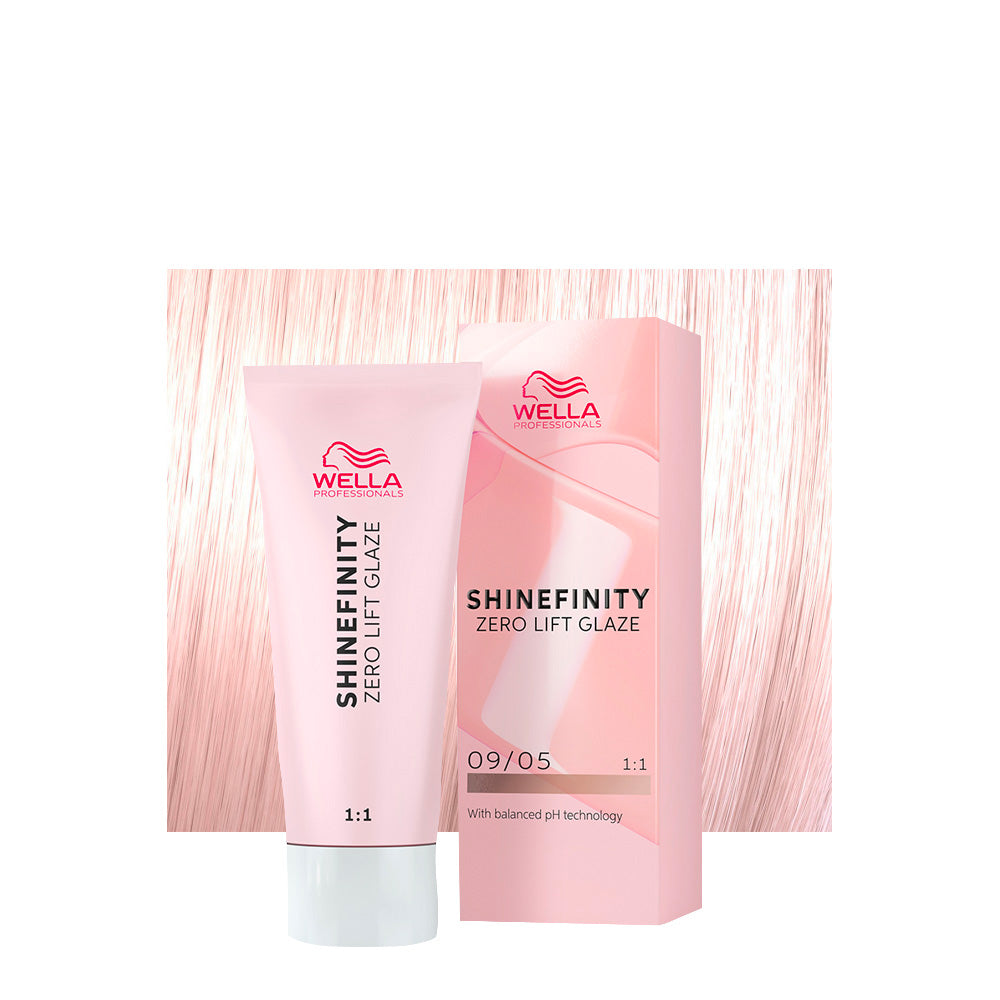 Wella Shinefinity Silk Blush 09/05 Biondo Chiarissimo Naturale Mogano 60ml  - colore demi-permanente [all]