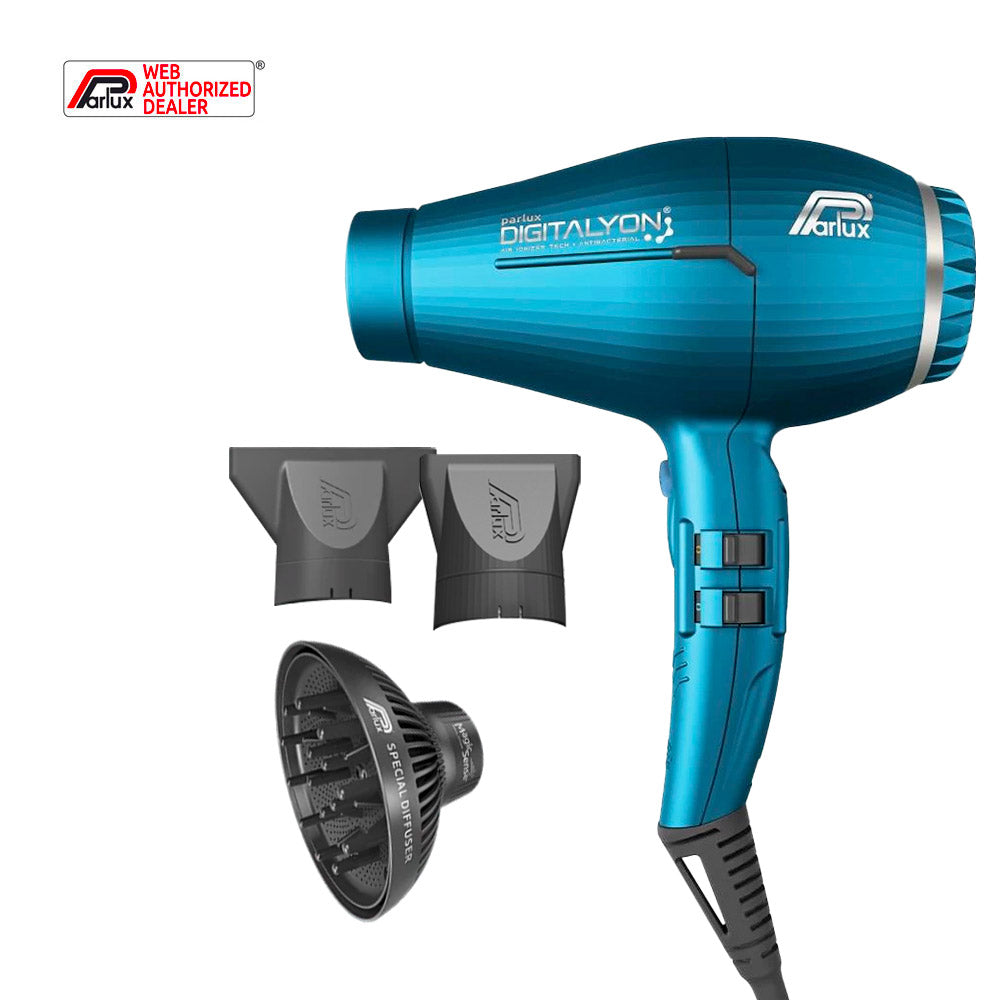 Parlux Digitalyon + Magic Sense - asciugacapelli blu con diffusore [all]