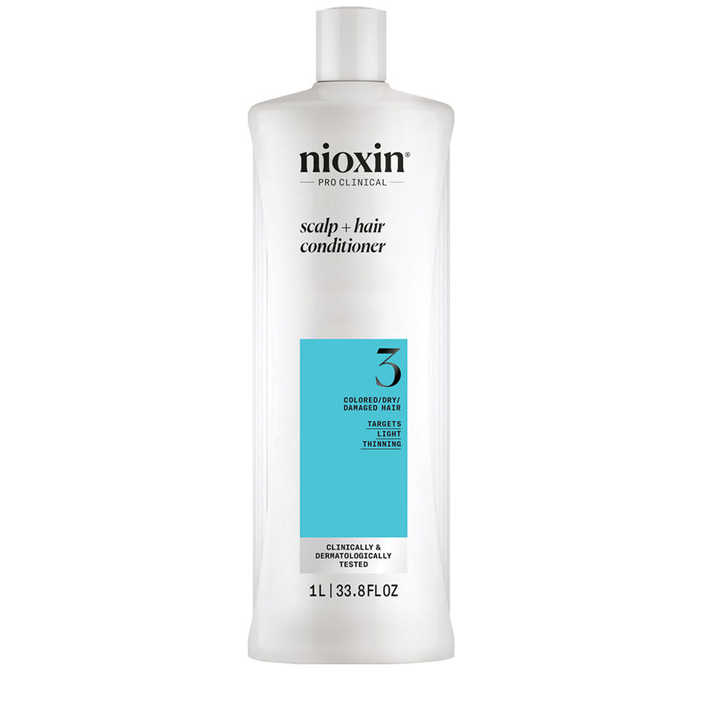Nioxin Sistema 3 Scalp + Hair Conditioner 1000ml - balsamo anti assottigliamento lieve [all]