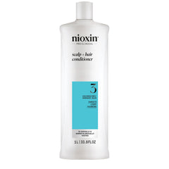 Nioxin Sistema 3 Scalp + Hair Conditioner 1000ml - acondicionador anti adelgazamiento leve