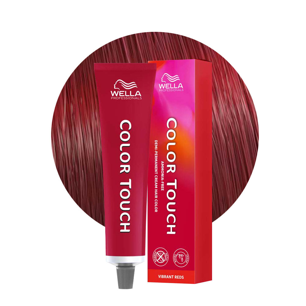 Wella Color Touch Vibrant Reds 77/45 Biondo Medio Intenso Rame Mogano 60ml - colore semipermanente senza ammoniaca [all]