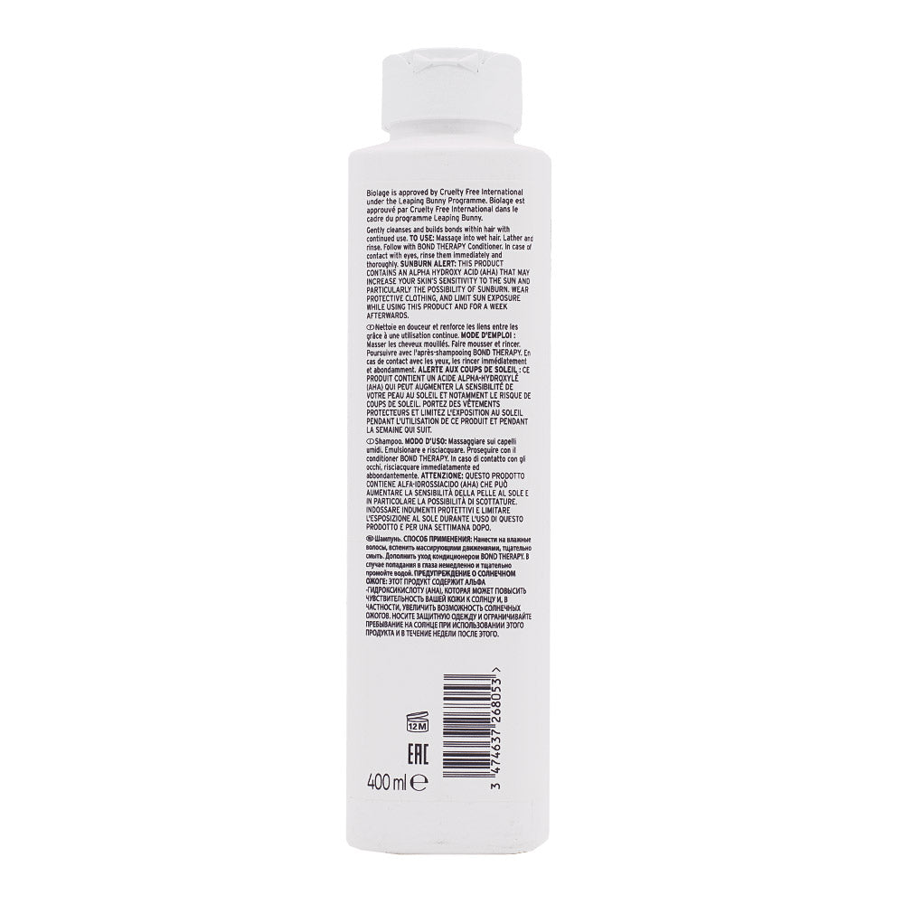 Biolage Professional Hair Spa Bond Therapy Shampoo 400ml - shampoo capelli danneggiati [all]