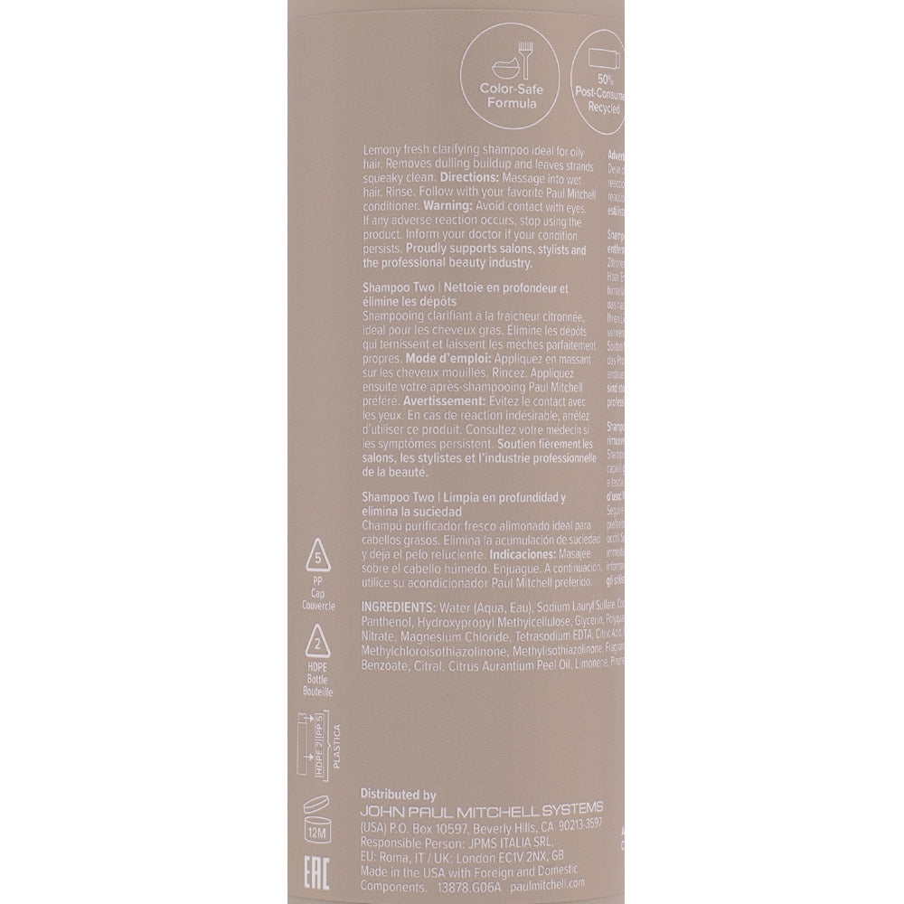 Paul Mitchell Clarify Shampoo Two 300ml - shampoo purificante