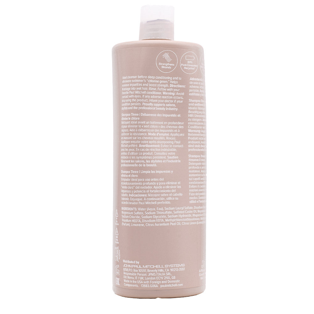Paul Mitchell Clarify Shampoo Three 1000ml - shampoo purificante