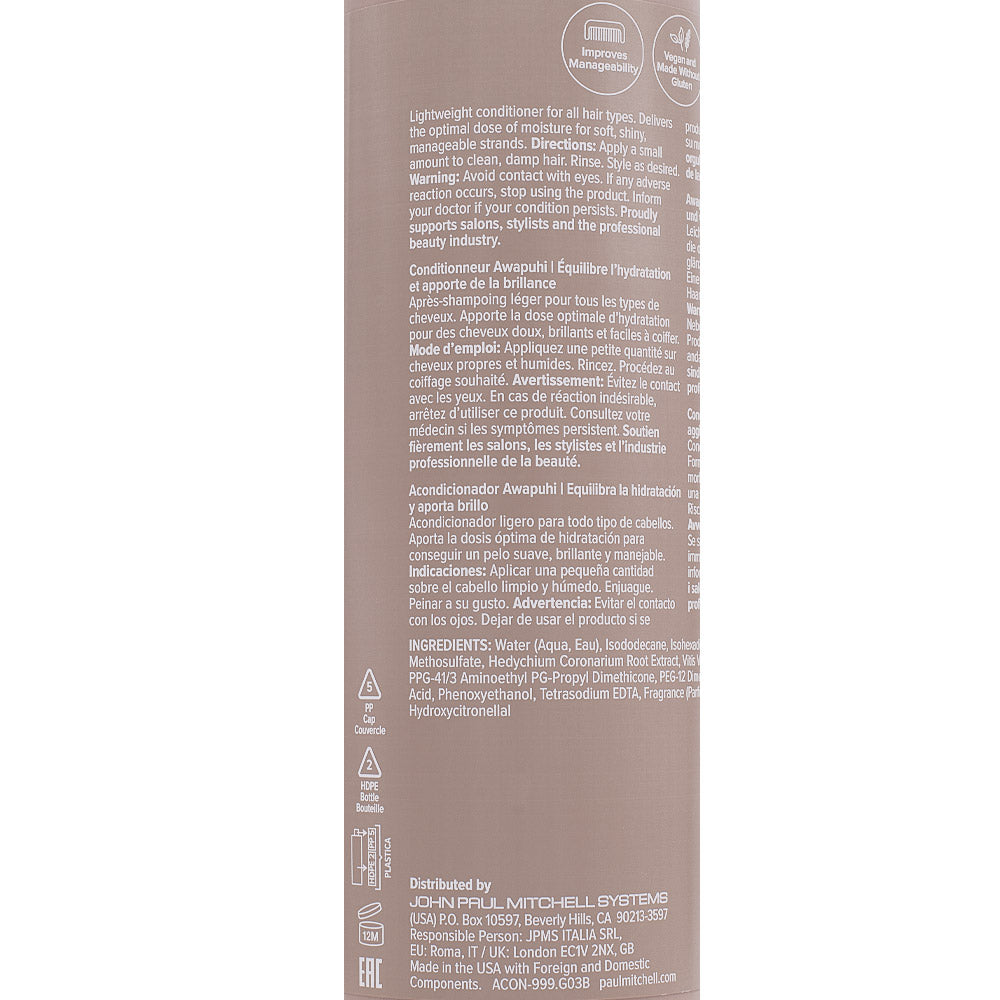 Paul Mitchell Awapuhi Conditioner 1000ml - balsamo idratante