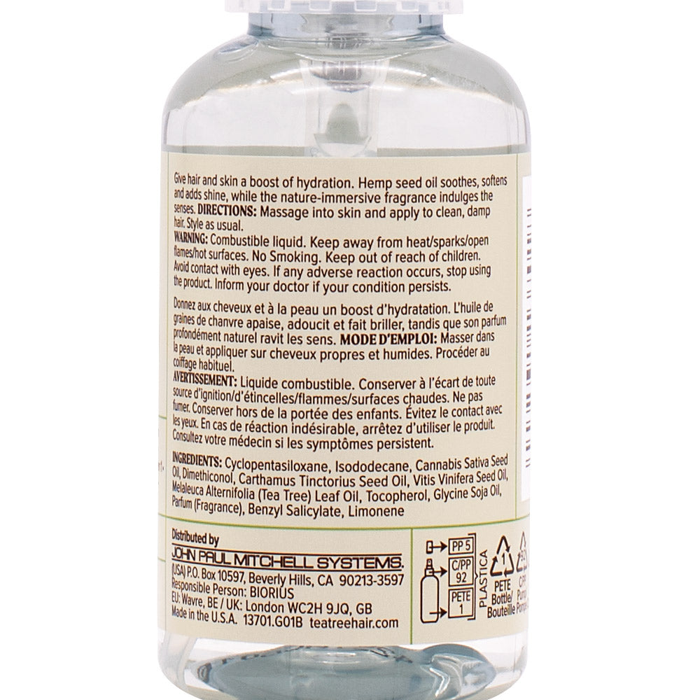 Paul Mitchell Tea Tree Hemp Replenishing Hair & Body Oil 50ml  – olio nutriente e riequilibrante 2 in 1