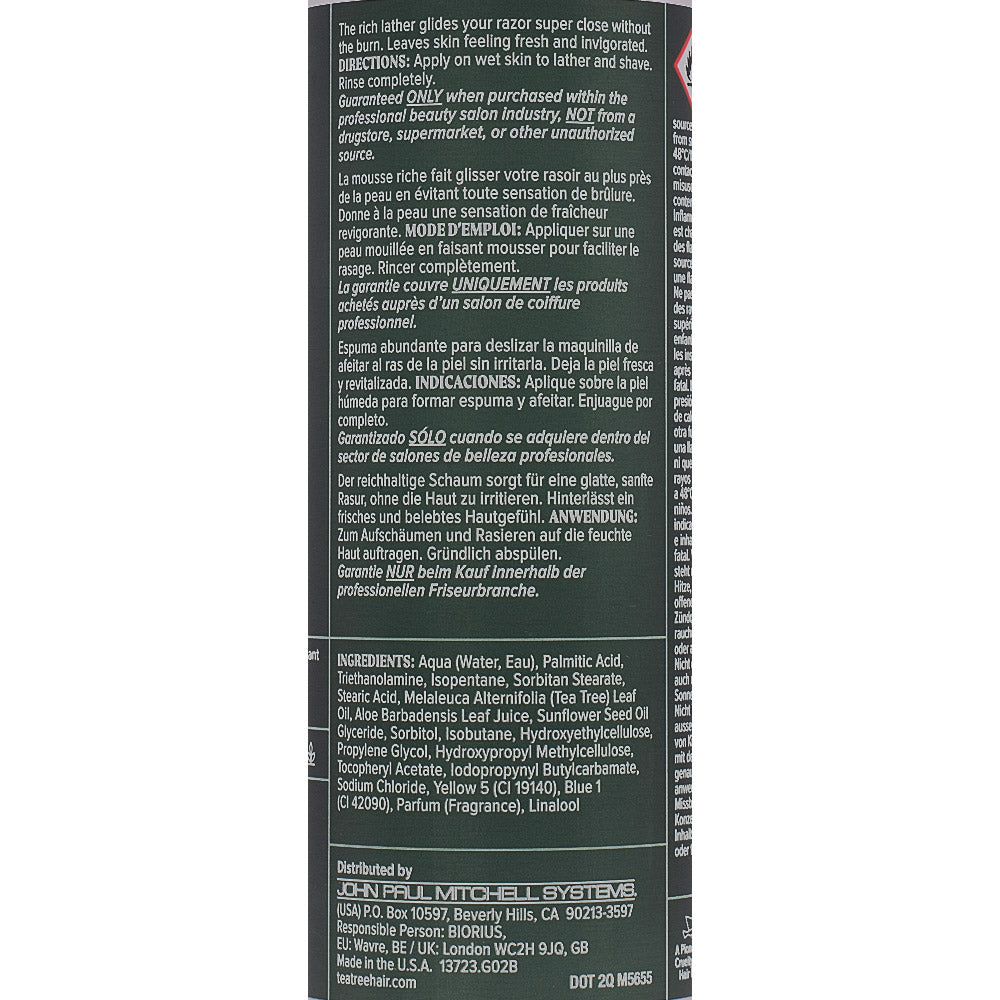 Paul Mitchell Tea Tree Special Shave Gel 207ml - gel da barba idratante e tonificante
