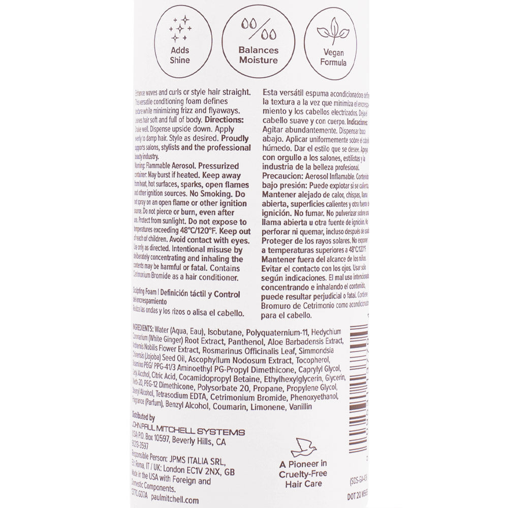 Paul Mitchell Flexible Hold Sculpting Foam 200ml - schiuma modellante idratante