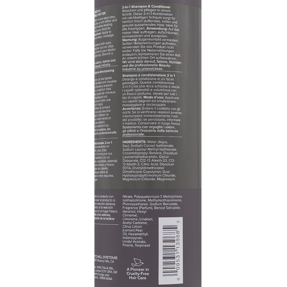 Paul Mitchell MITCH Double Hitter 2-in-1 Shampoo & Conditioner 1000ml - detergente 2-in-1