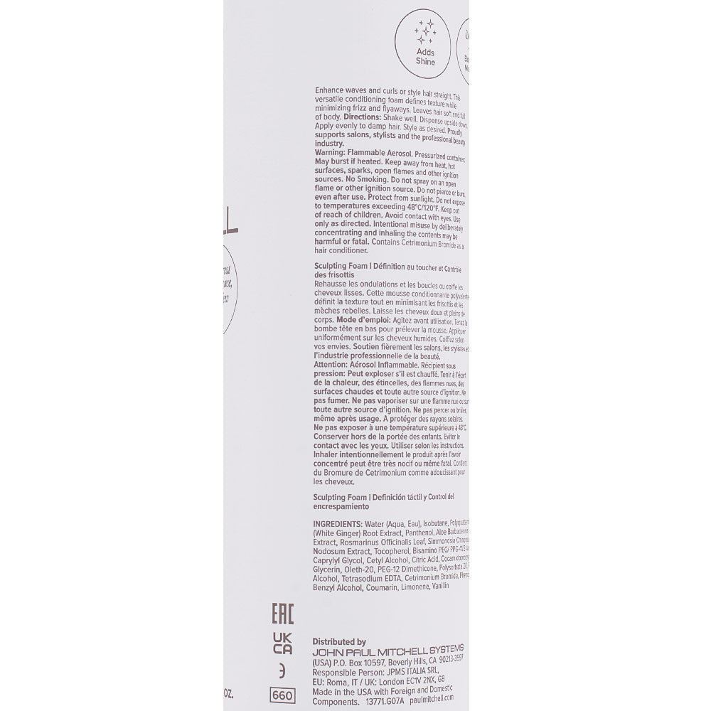Paul Mitchell Flexible Hold Sculpting Foam 500ml - schiuma modellante idratante