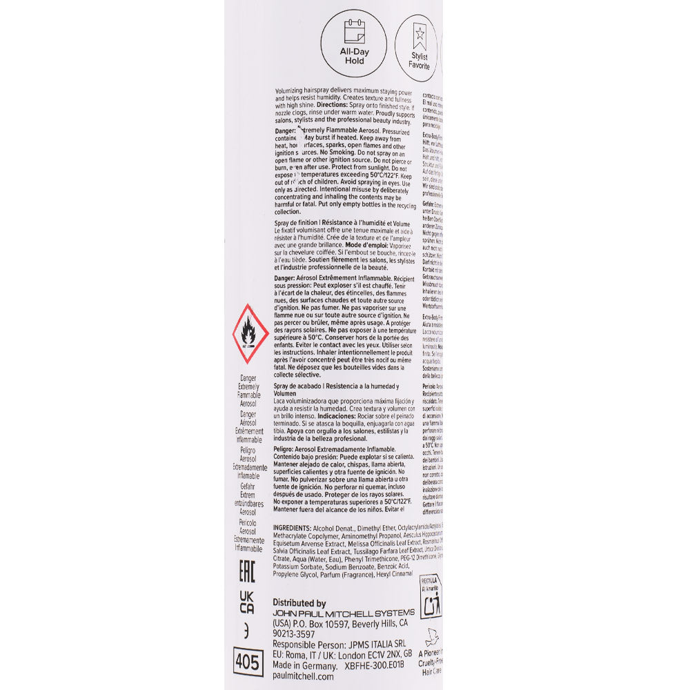 Paul Mitchell Volume Extra Body Firm Hairspray 300ml - lacca volumizzante