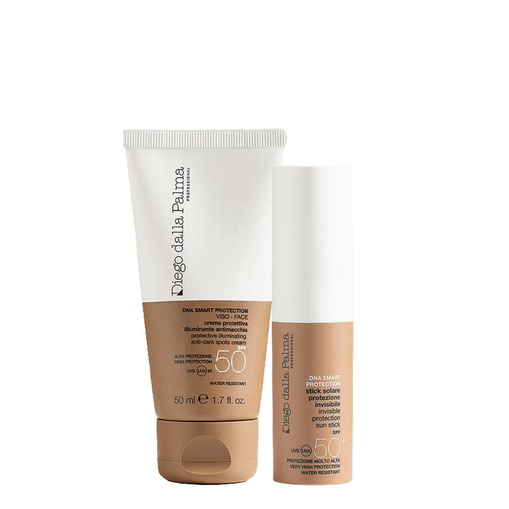 Diego dalla Palma Crema Illuminante Antimacchia Viso SPF50 50ml Stick SPF50+ Viso e Corpo 8gr + Borsa Mare Omaggio [all]
