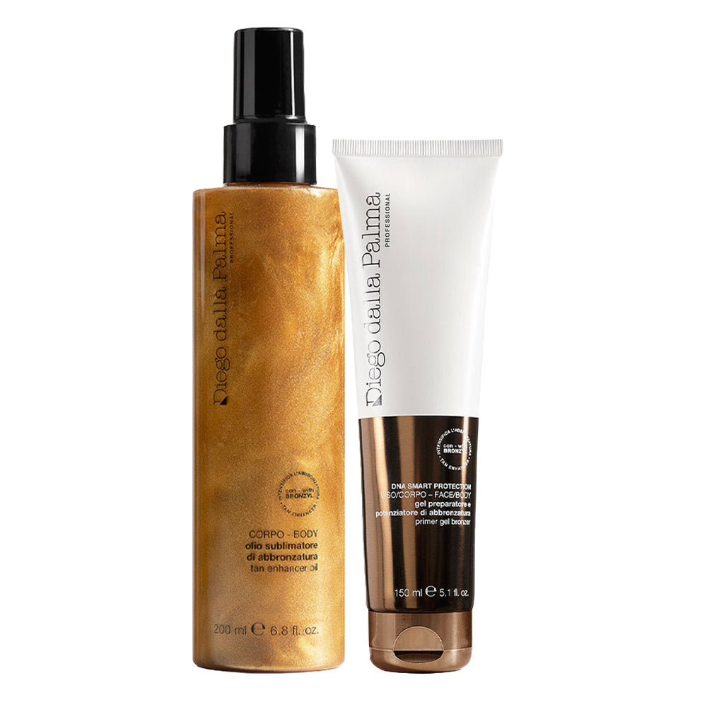 Diego dalla Palma Olio Sublimatore di Abbronzatura Corpo 200ml Gel Preparatore e Potenziatore di Abbronzatura 150ml [all]