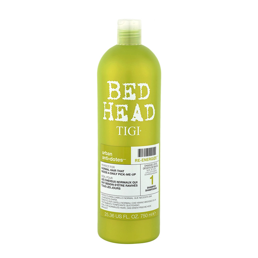 Tigi Urban Antidotes Re-Energize Shampoo 750ml - Champù de Reestructuración Nivel 1