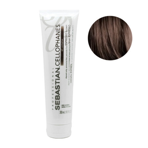 Sebastian Cellophanes Espresso Brown 300ml - mascarilla reflectante