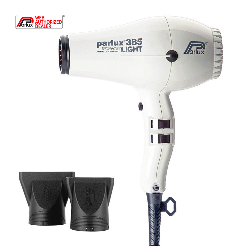 Parlux 385 Powerlight Ionic & Ceramic  - secador blanco