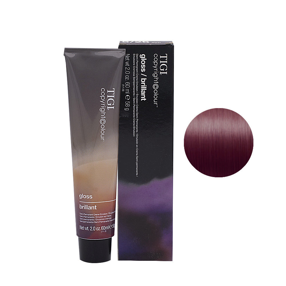 5 26 Castano Oscuro Rojizo Violeta Tigi Gloss 60ml Hair Gallery 5 26 Castano Oscuro Rojizo Violeta Tigi Gloss 60ml Hair Gallery