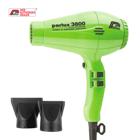 3800 EcoFriendly Ionic & Ceramic - secador profesional verde