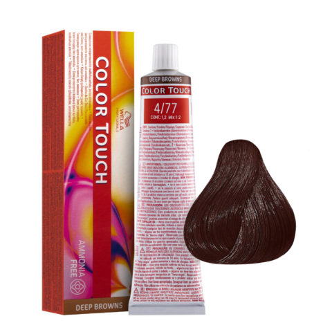 Wella Color Touch Deep Browns 4/77 Marrón Arena Medio Intenso 60ml - coloración semipermanente sin amoniaco