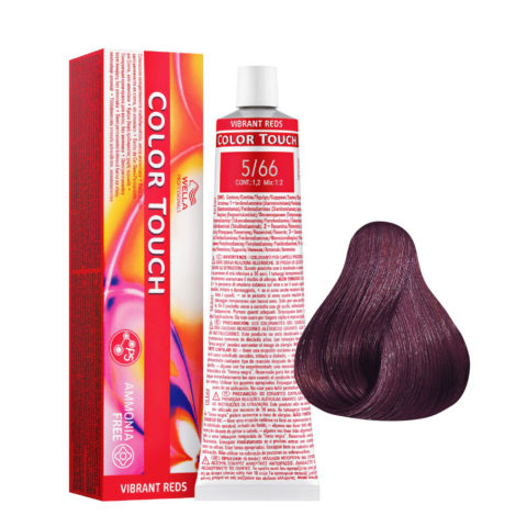 Wella Color Touch Vibrant Reds 5/66 Beaujolais 60ml  - color semipermanente sin amoniaco