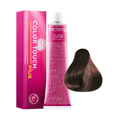 Color Touch Plus 55/04 Castaño Claro Intenso Natural Cobre 60ml - coloración demi-permanente