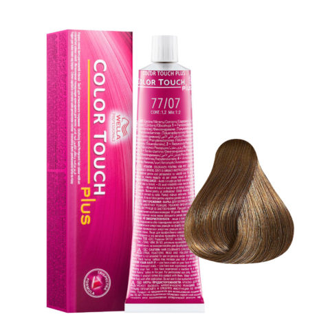 Wella Color Touch Plus 77/07 Rubio Medio Intenso Natural Arena 60ml - coloración demi-permanente