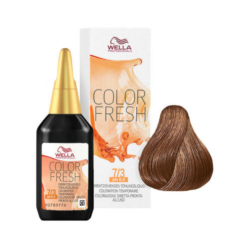 Wella Color Fresh 7/3 Rubio Oscuro Medio 75 ml  - potenciador del color sin amoniaco