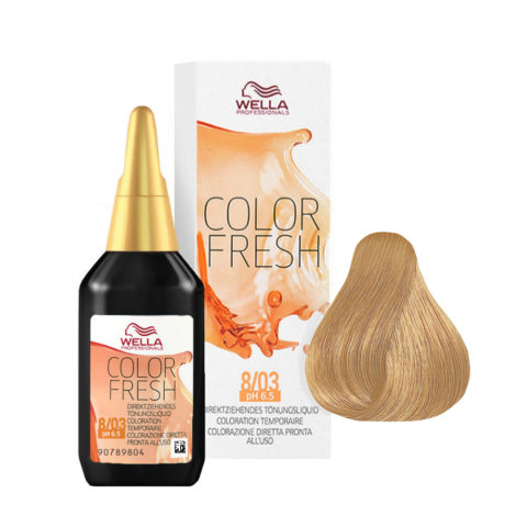 Color Fresh 8/03 Rubio Claro Natural Dorado 75ml - potenciador del color sin amoniaco