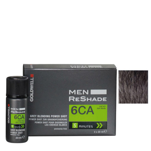 Color Men ReShade 6CA Rubio oscuro Ceniza frío 4x20ml - coloración masculina