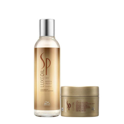 Wella SP Luxe Oil Keratine Protect Shampoo 200ml Restore Mask 150ml