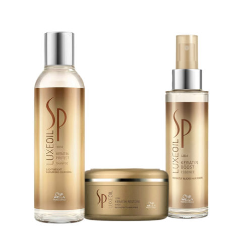 Wella SP Luxe Oil Keratine Protect Shampoo 200ml Restore Mask 150ml Boost Essence 100ml