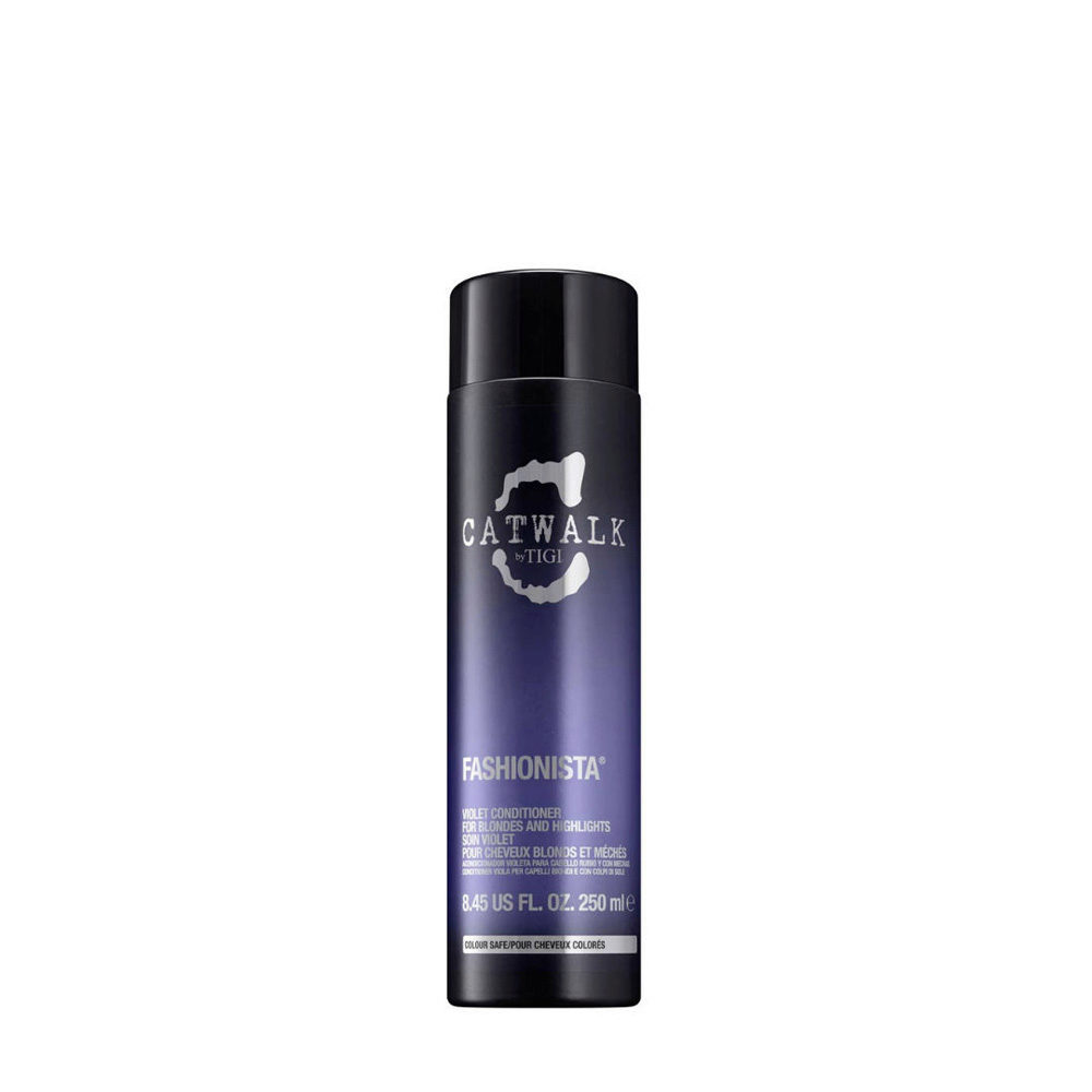 Tigi Catwalk Fashionista Violet Conditioner 250ml - acondicionador anti-amarillo para cabello rubio