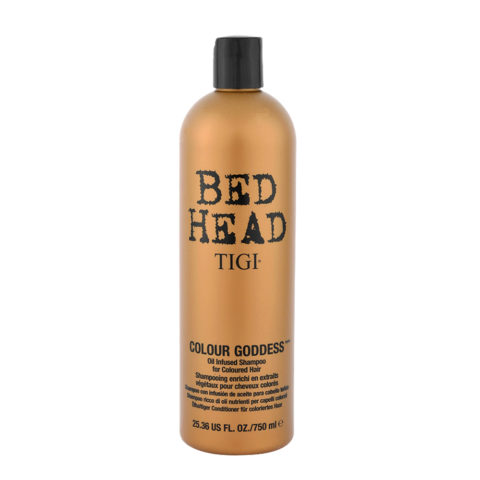 Tigi Bed Head Colour Goddess Oil infused Shampoo 750ml - champú hidratante para el cabello coloreado