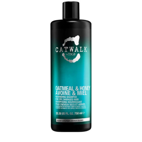 Catwalk Oatmeal & Honey Nourishing Shampoo 750ml -champú hidratante cabello seco