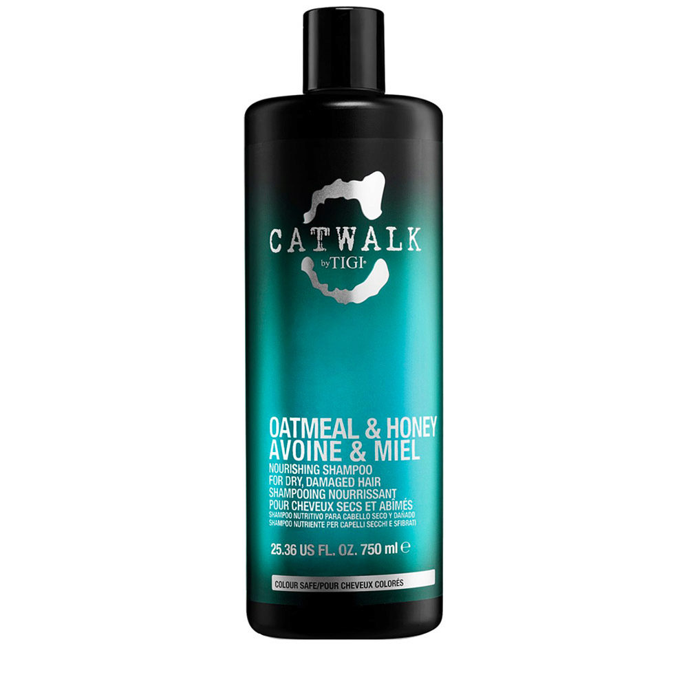 Tigi Catwalk Oatmeal & Honey Nourishing Shampoo 750ml -champú hidratante cabello seco