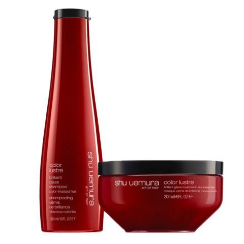 Shu Uemura Color lustre kit shampoo 300ml masque 200ml - Champú y Mascarilla