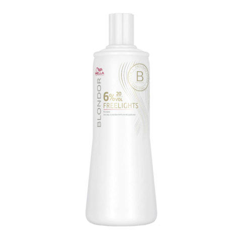 Wella Blondor Freelights Developer 6% 20vol 1000ml - loción oxidante