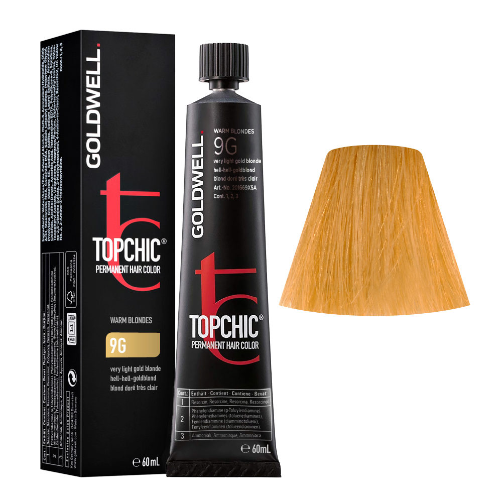 9G Rubio dorado muy claro Goldwell Topchic Warm blondes tb 60ml