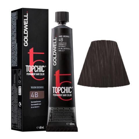 4B Castaño habana Goldwell Topchic Warm browns tb 60ml