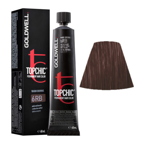 6RB Haya medio Goldwell Topchic Warm browns tb 60ml