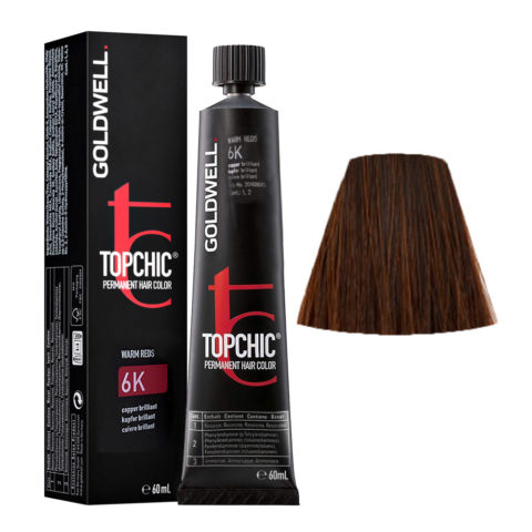 6K Cobre brillante Goldwell Topchic Warm reds tb 60ml