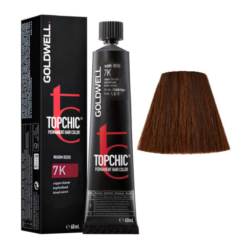 7K Rubio cobre Goldwell Topchic Warm reds tb 60ml