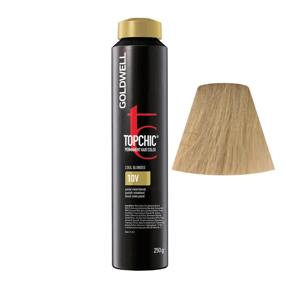 10V Rubio violeta pastel Goldwell Topchic Cool blondes can 250gr